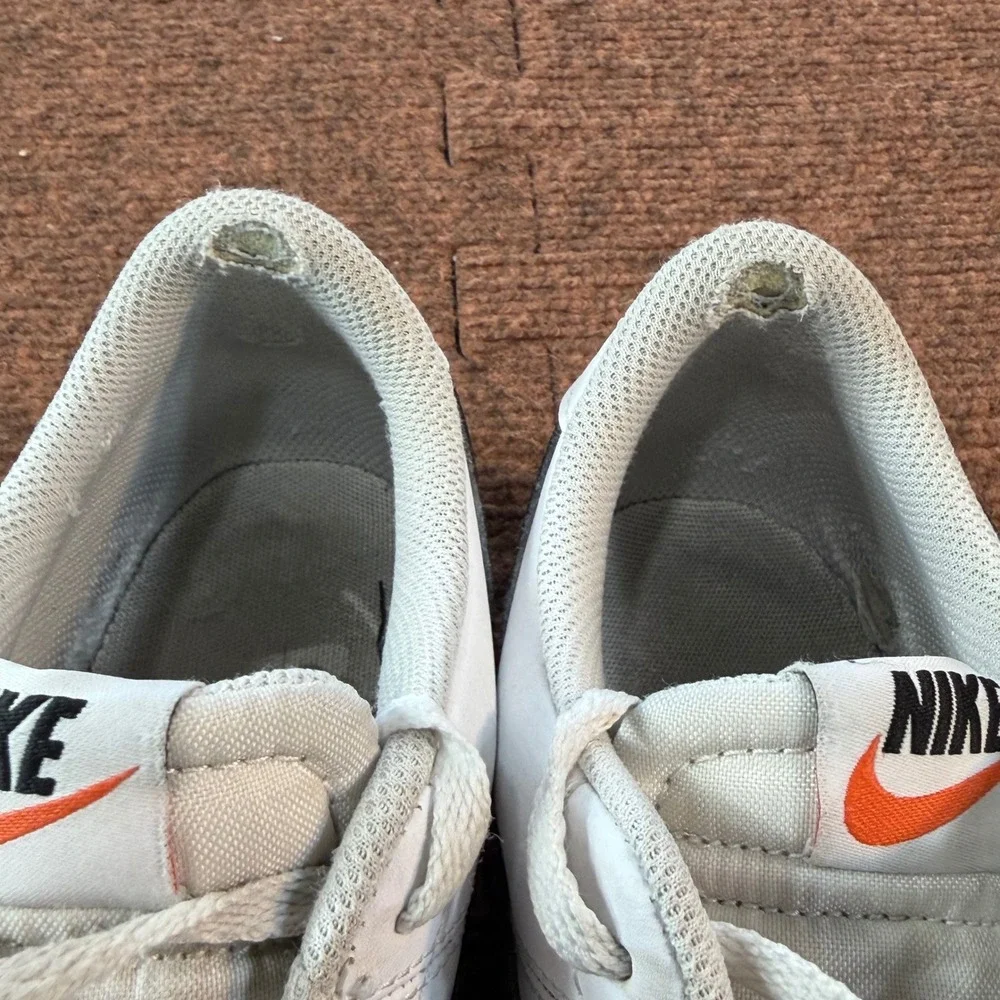 gently used B- Nike Court Legacy GS White Black Gold Sneakers DA5380-102 Kids 7Y